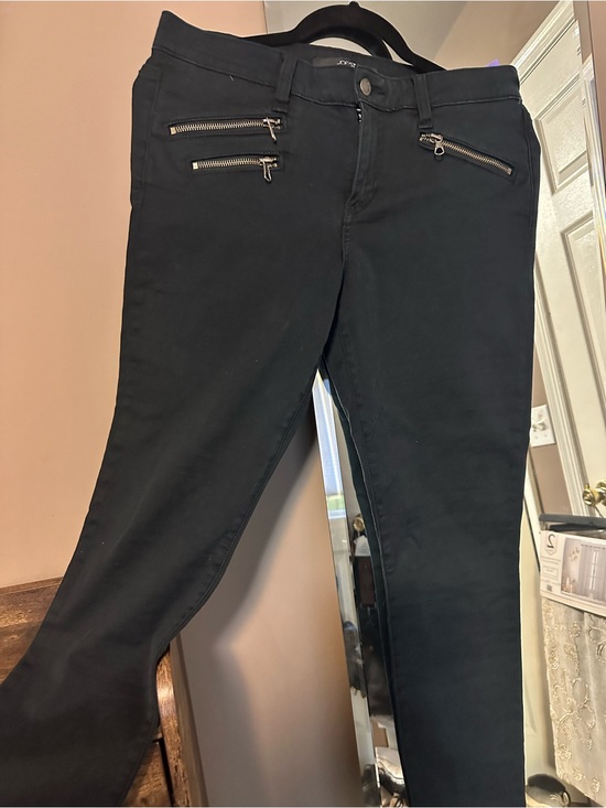 Joe\'s Jeans Black Skinny Jeans with Zipper Detail